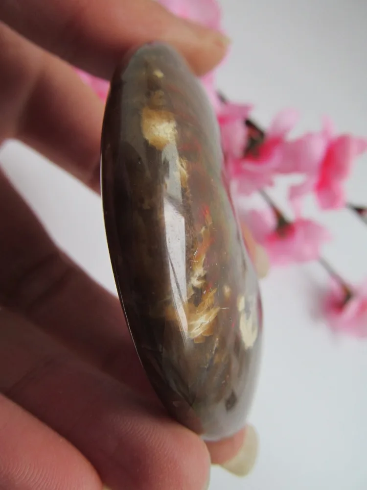 Редкий! Натуральный Радужный баммонит ракушка аммолита драгоценный камень