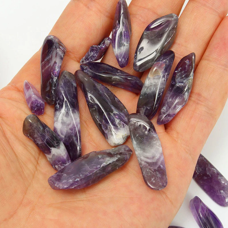 50 г натуральный необработанный аметист фиолетовый кварцевый кристалл камень