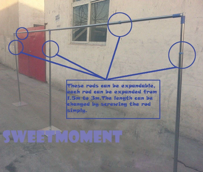 Стойка для свадебного фона/труба фона 3 м в высоту х 6 ширину (10 футов на 20 футов) из