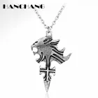 Ожерелье с подвеской в виде головы льва и спящего льва