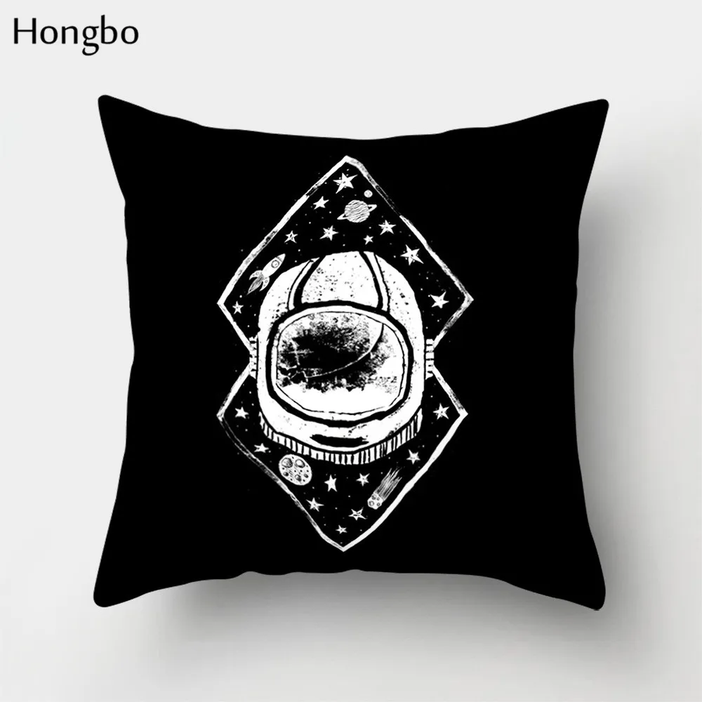 Hongbo 1 шт., геометрический чехол для подушки с изображением космонавта звезды, наволочки для дивана, декоративные рождественские украшения