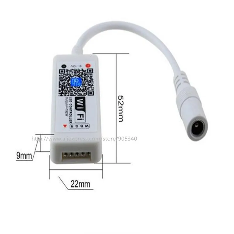 Миниатюрный светодиодный RGB контроллер с Wi Fi для RGB/RGBW rgb светодиодная лента 5050 rgbw