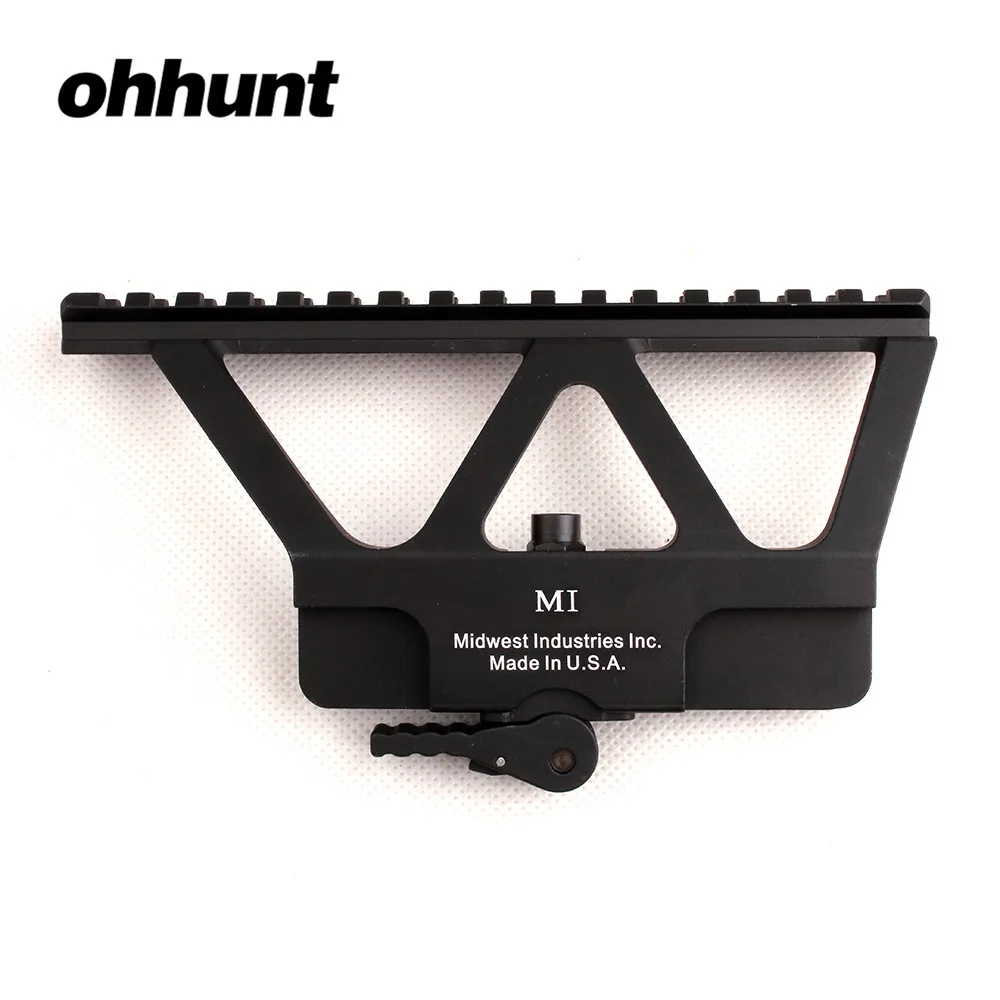 

ohhunt Quick Detach AK Gun Rail Scope Mount Base Picatinny Side Rail Mounting For AK 47 AK 74 Black Tan Free Shipping