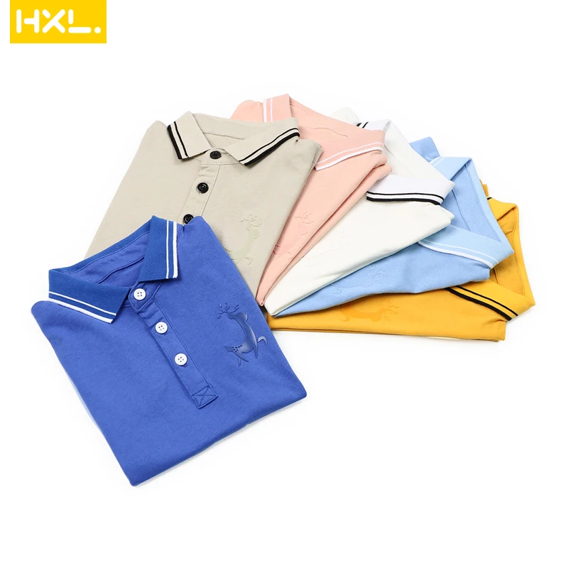 Новинка 2020 детская летняя хлопковая рубашка с отложным воротником и коротким