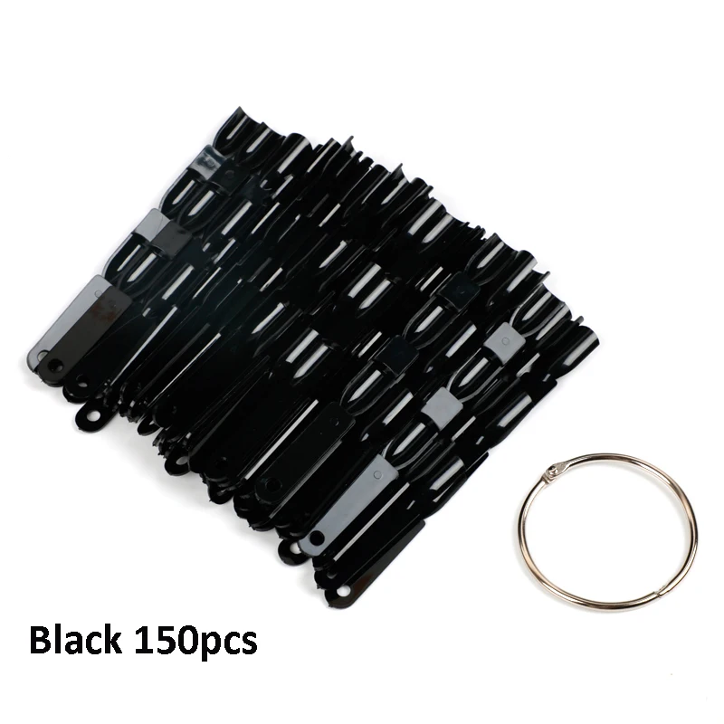 Black 150 цветов бамбуковые накладные ногти веер накладные ногти паллетка для ногтей дисплей для инструментов доска натуральный прозрачный черный инструмент для искусства - Цвет: Black