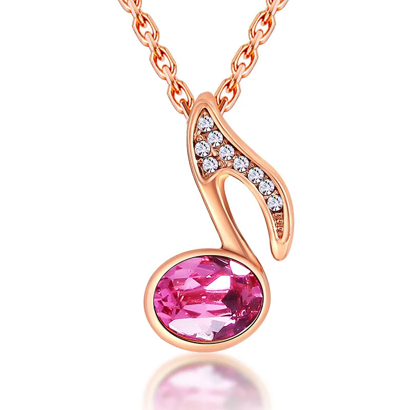 Miss Lady модные Романтические ожерелья и кулоны с музыкальными нотами оптовая