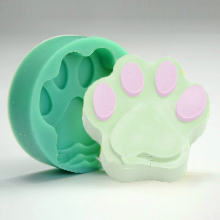 Силиконовая форма для мыла с медвежьими лапами шоколада инструмент украшения