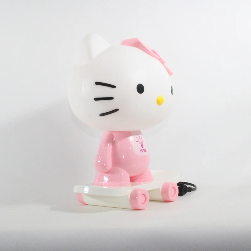 Современный мультфильм hello kitty Кролик креативные настольные лампы E14 220 V 2 цвета настольная лампа для кухни ресторана прикроватная Спальня Кабинет