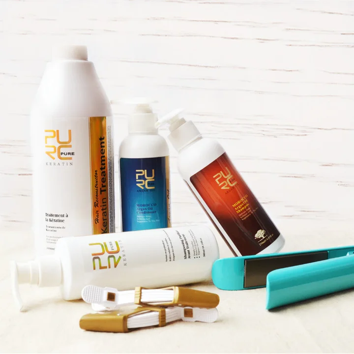 Набор для ухода за волосами Кератиновое лечение волос и Кератиновый очищающий