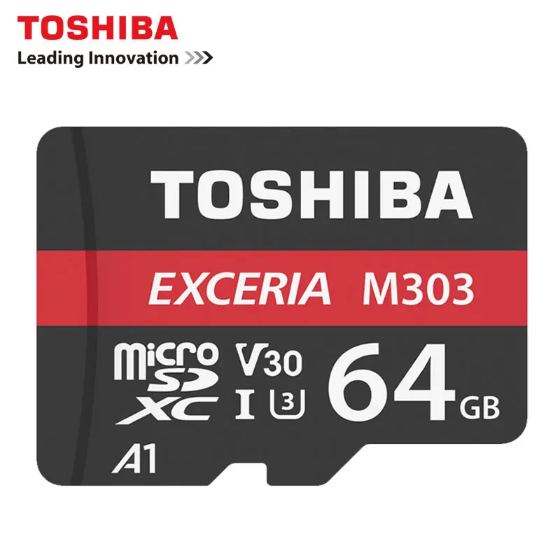Toshiba EXCERIA M303 MicroSD карта 256 ГБ 128 Гб 64 U3 класс 10 4K HD V30 флэш памяти 98 МБ/с./с A1 MicroSDXC для