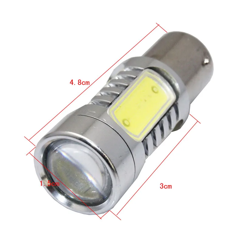 AEING 2 шт. S25 1157 BAY15D P21/5 Вт 12 В высокое Мощность 7 5 5SMD светодиодный COB проектор Len лампы