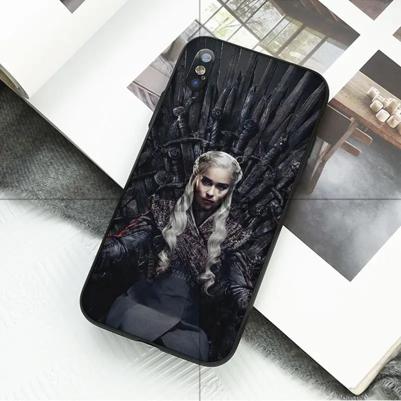Ruicaica Игра престолов мать драконов черный мягкий силиконовый чехол для телефона