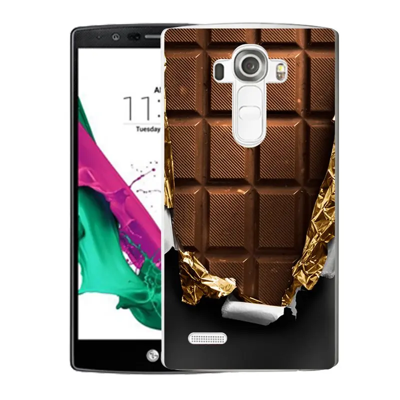 QMSWEI TPU Transparent Phone Case For LG K3 K4 K5 K8 Flora Chocolate Silicone Pineapple Printed Cover G3 G4 G5 V10 |