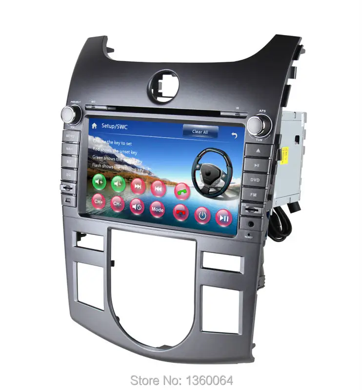Автомобильный DVD 8 &quotдля KIA Forte Cerato 2008 2012 (автоматический кондиционер) с gps