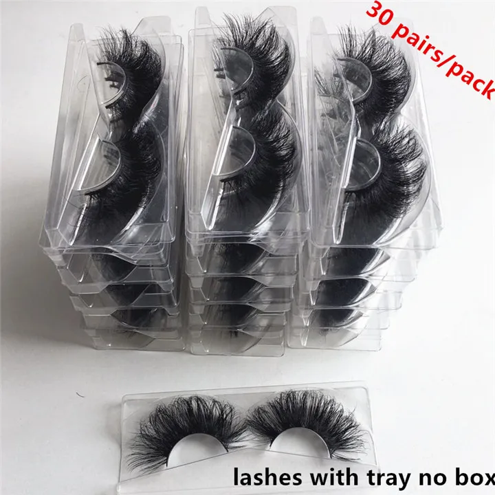 30 Pairs X06 30 пар 3d норковые ресницы оптом 25 мм норковые ресницы объем накладные ресницы наращивание Натуральные Искусственные накладные ресницы для макияжа - Цвет: 30 Pairs X06