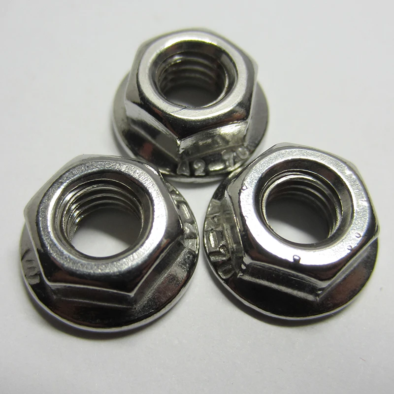 M3 M4 m5 m6 m8 m10 m12 M14 M16 304 Нержавеющая сталь Kepnut шестиугольные фланцевые гайки