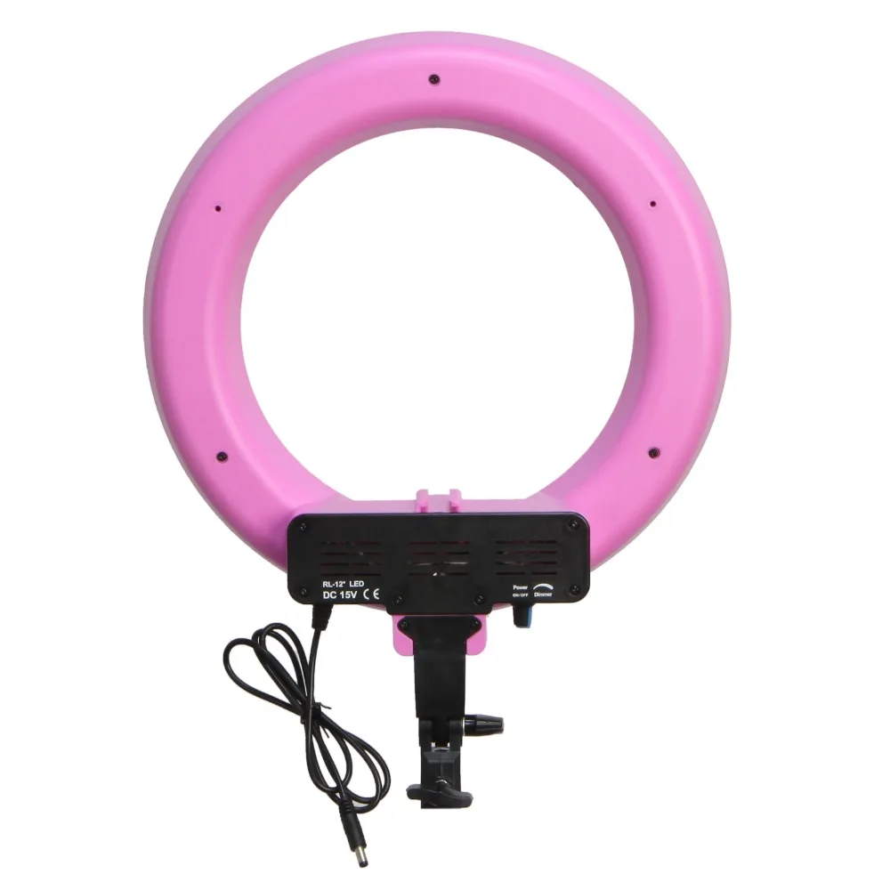 14" 40W Video LED Dimmable Ring Continuous Light with Diffuser Power Adapter Orange Filter for Photographic studio | Электроника