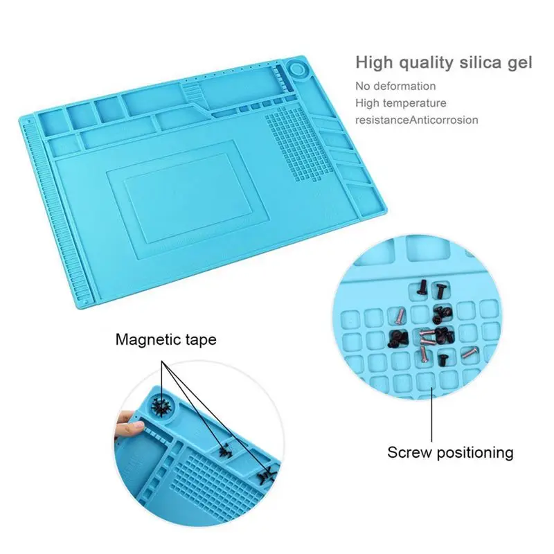 Магнитный Теплоизоляционный силиконовый ремонтный коврик большой для телефона