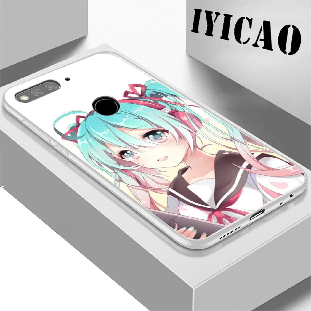 IYICAO аниме Япония Hatsune жесткий чехол для Huawei Honor 6A 6C 7A 7C 7X 8 8X 9 10 20 9X Lite Pro Play Note View
