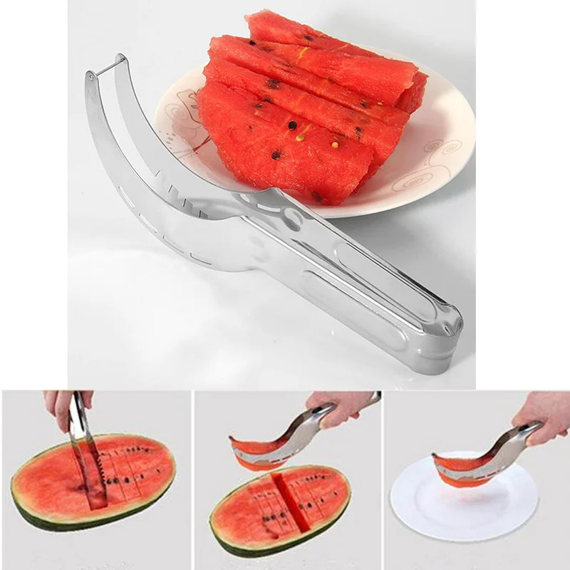 2018 большой размер из нержавеющей стали Дыня ломтерезка для арбуза резак нож