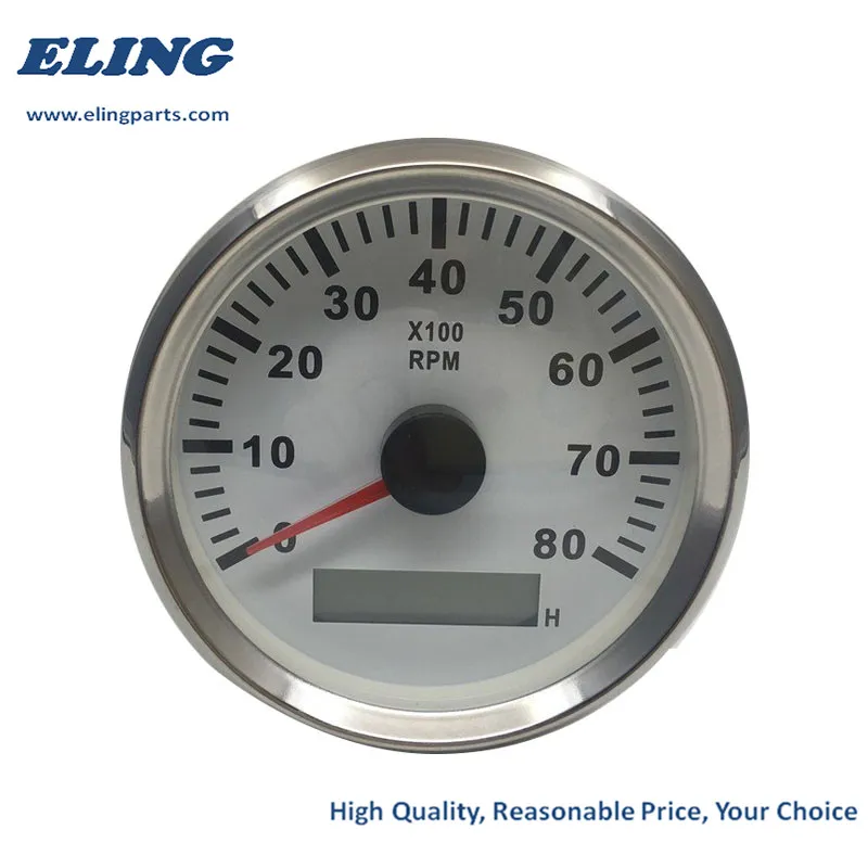 Новый Тахометр 3 8K RPM Счетчик оборотов с часовым счетчиком 85 мм бензиновый дизель