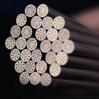 Фирменная Новинка Латунь мозаичные заклепки Запчасти набор сделай сам для Ножи хвостовик 120 мм ногтей стальная труба 6 мм, Фурнитура для бижутерии, Ножи ручным винтом в цветочном стиле