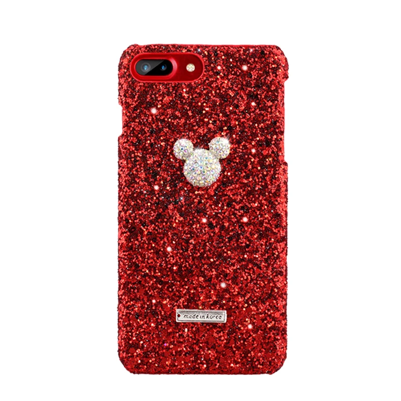 

Personality phone case women's Korean Air 6S protector For iphone 11 PRO MAX XR XS MAX Mickey 7 8plus shiny shell