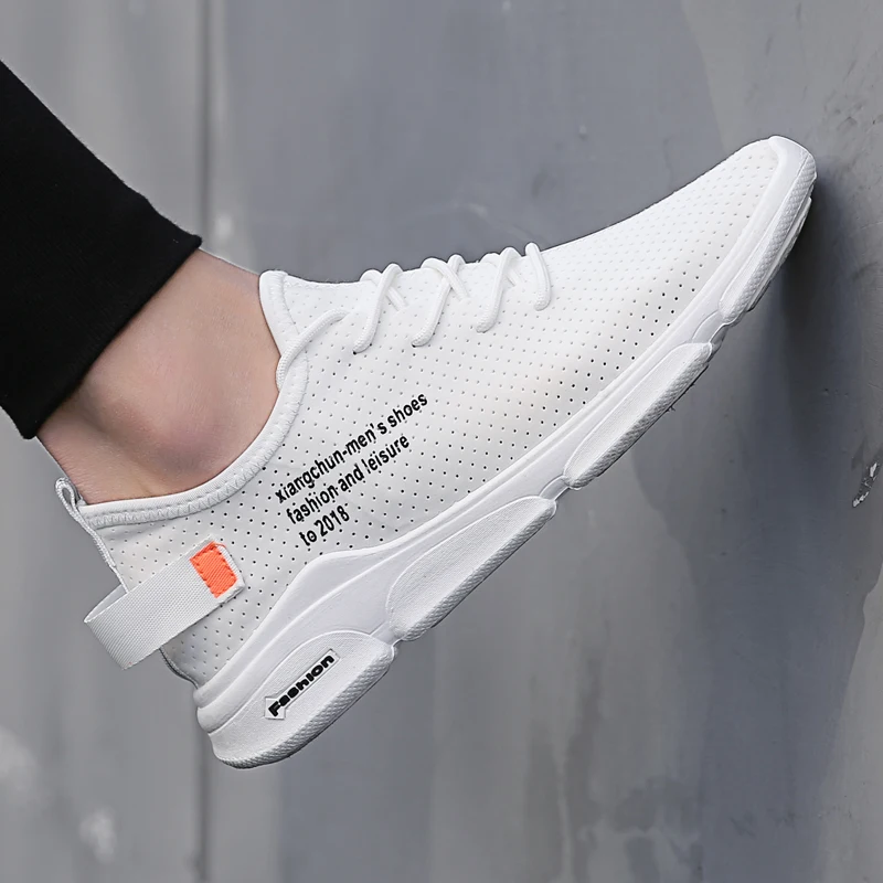 Vogue Breathable Mesh Men Casual Shoes Comfortable Lace-up Man For Summer Nice Male Adult Vulcanized Footwear | Обувь