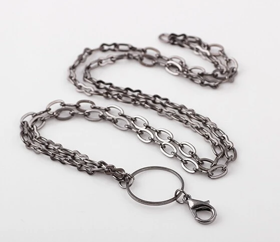 Цепочка-подвеска Floating Rolo с магнитным живым стеклянным медальоном, 10 штук/лот, по фабричной цене.