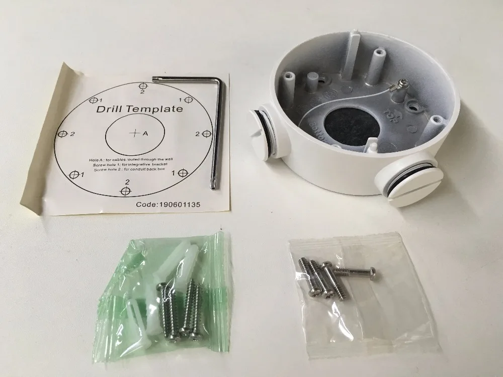 Настенный кронштейн DS-1260ZJ CCTV аксессуары распределительная коробка костюм для DS-2CD2632F-IS DS-2CD2642FWD-IS цилиндрическая камера CCTV кронштейн