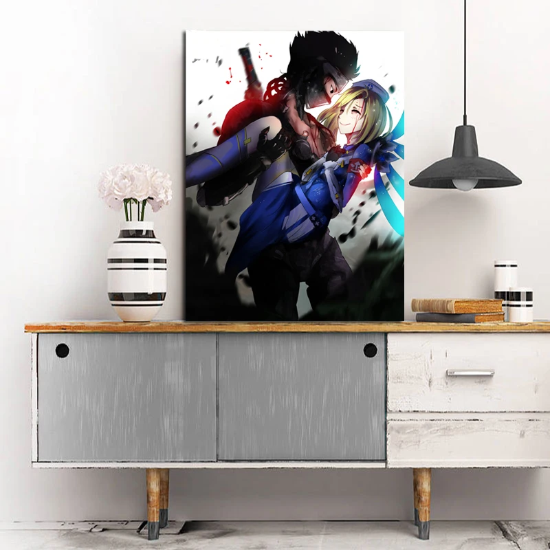Overwatch Gency I Need Healing Wall Art Холст Плакаты принты живопись настенные картины для офиса