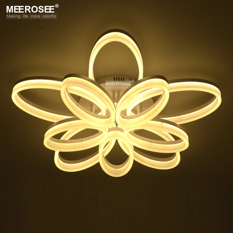 

Modern LED Chandelier Lighting White Acrylic lampara techo Flush Mounted Lamp Lustre luces led decoracion Free Shipping