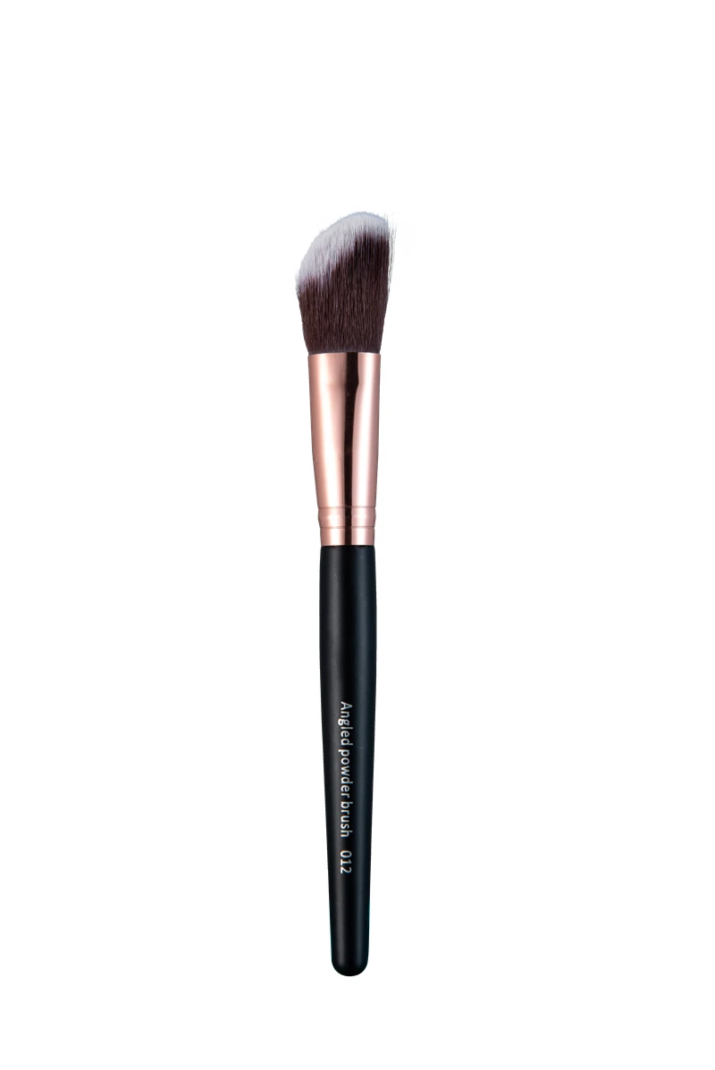 angled powder 012 BBL 1 шт., деревянная ручка, топ, кисти для макияжа, пудра, румяна, Прецизионная кисть для консилера, тени для век, Дымчатая кисть для растушевки, полная функция - Handle Color: angled powder 012