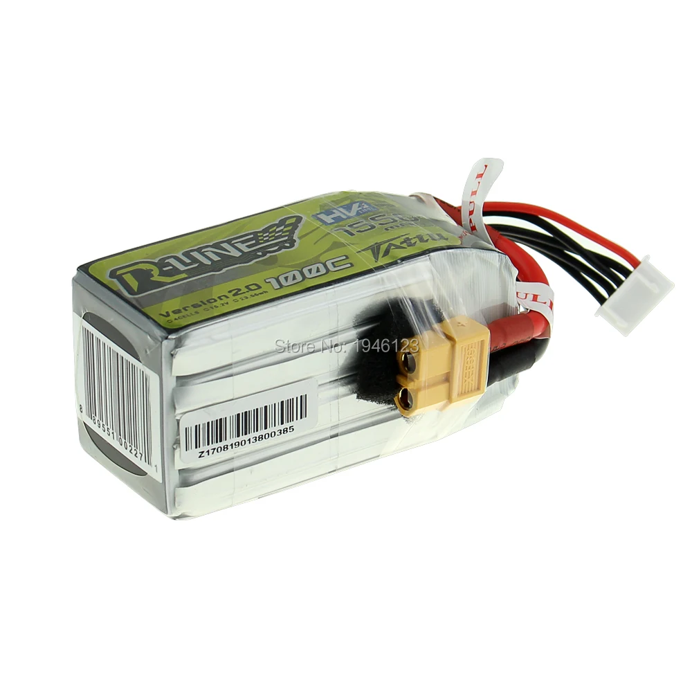 Литий-полимерный аккумулятор TATTU 1550mah 100C 15 2 V V2.0 XT60 модная литий-полимерная