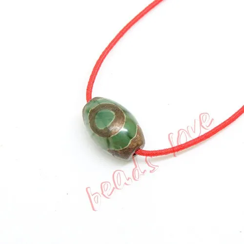 Горячо! Approx12 мм* 8 мм молитва мала тибетская мистическая агата дзи 3 зеленые глаза бусины 2 шт./лот DIY ожерелье подарок(w03461