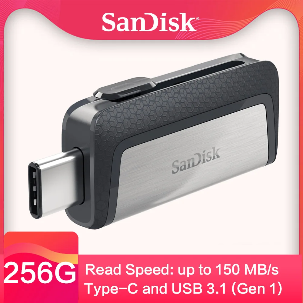 Флеш накопитель SanDisk Type C OTG для XIaomi5 Huawei P9 16 Гб Флешка 32 USB 3 1 флеш флешка 64 внешнее