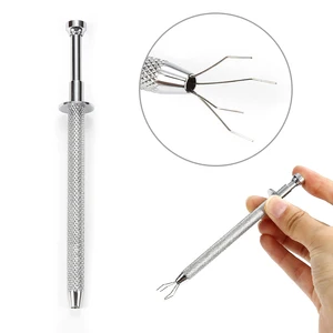 Бесплатная доставка, 1 шт., шарик для татуировки, захват 4 когтя, держатель для драгоценных камней инструмент для пирсинга тела, вставки, рабочие поставки