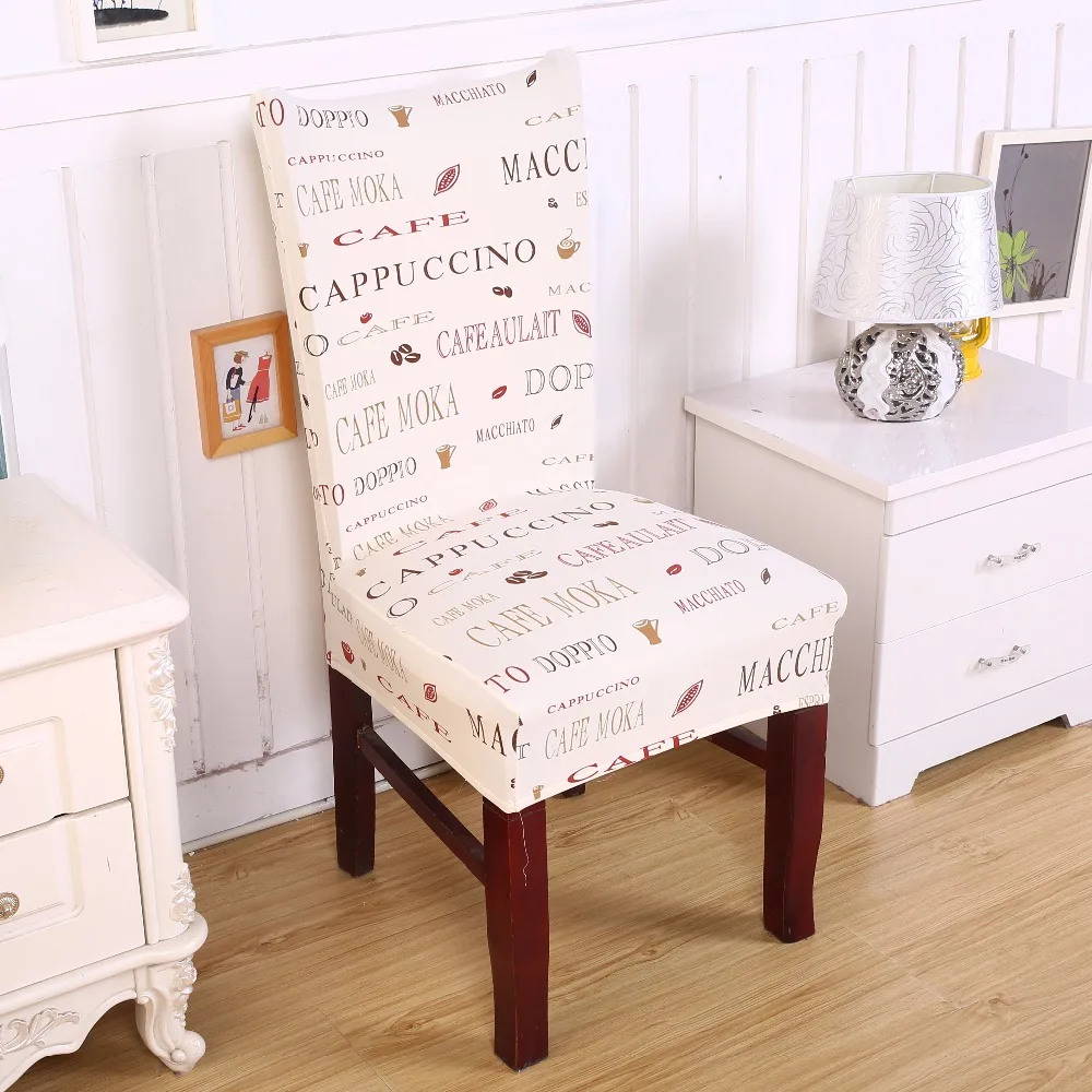 1 шт. эластичные чехлы для стульев в простом стиле из спандекса съемные