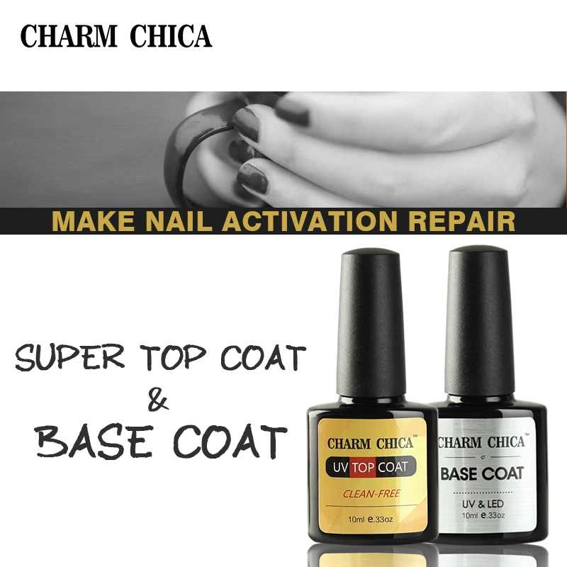 Шарм Чика базовый слой УФ гель светодиодный Matte Top Coat Soak Off длительный лак для