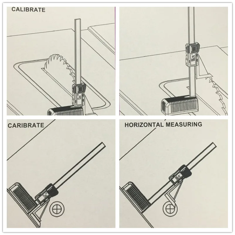 Пластиковый цифровой измеритель высоты 0-150 мм/6 &quotс магнитным основанием