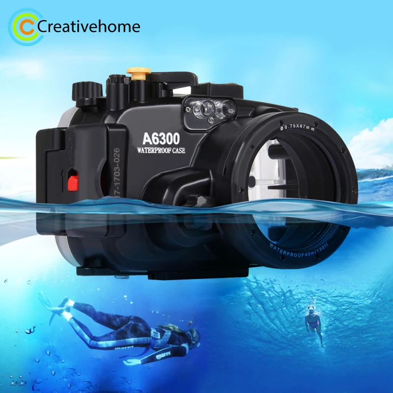 Для sony A6300 случае Водонепроницаемый 40 м/130ft подводный Камера Дайвинг Корпус сумка