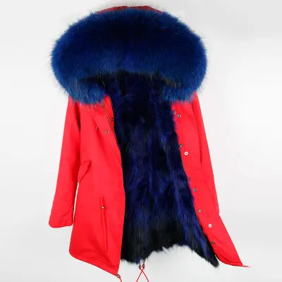 30 OFTBUY, зимняя куртка, Женское пальто с натуральным мехом, длинная парка, верхняя одежда, парки, натуральный мех енота, воротник, капюшон, Лисий мех, куртка, уличная одежда - Цвет: 30
