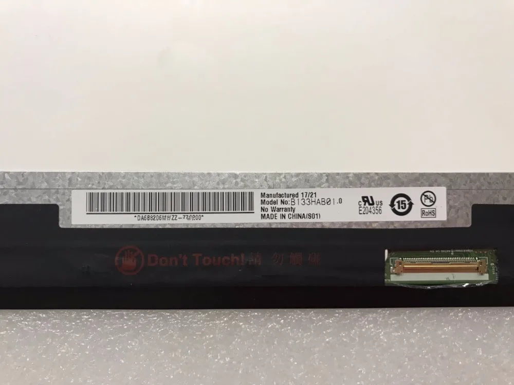 ЖК-экран 13 3 дюйма для DELL Inspiron 5368 5378 p69g + сенсорный дигитайзер в сборе рамка B133HAB01.0