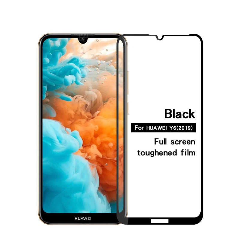 Защитное стекло закаленное 3D для Huawei Y6 2019|Защитные стёкла и плёнки телефонов| |