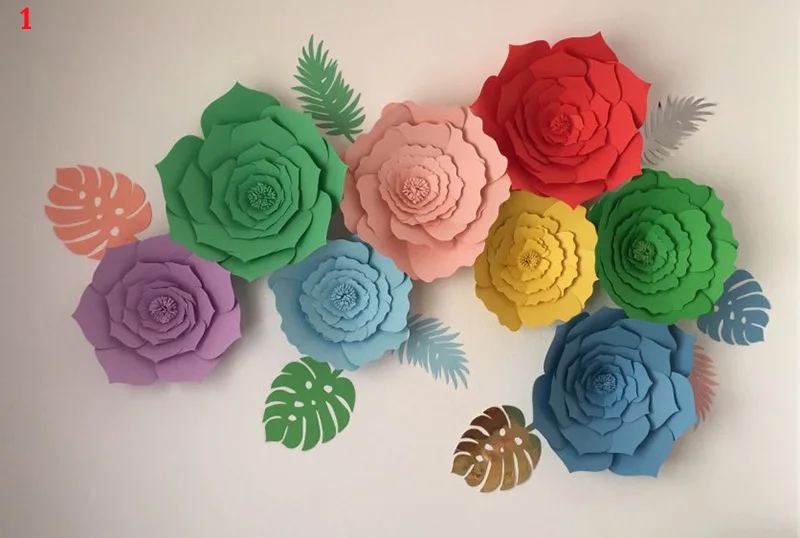 1 шт. 30 см DIY Искусственные бумажные цветы свадебное украшение фон С Днем Рождения Бумажные поделки DIY материалы для мероприятий