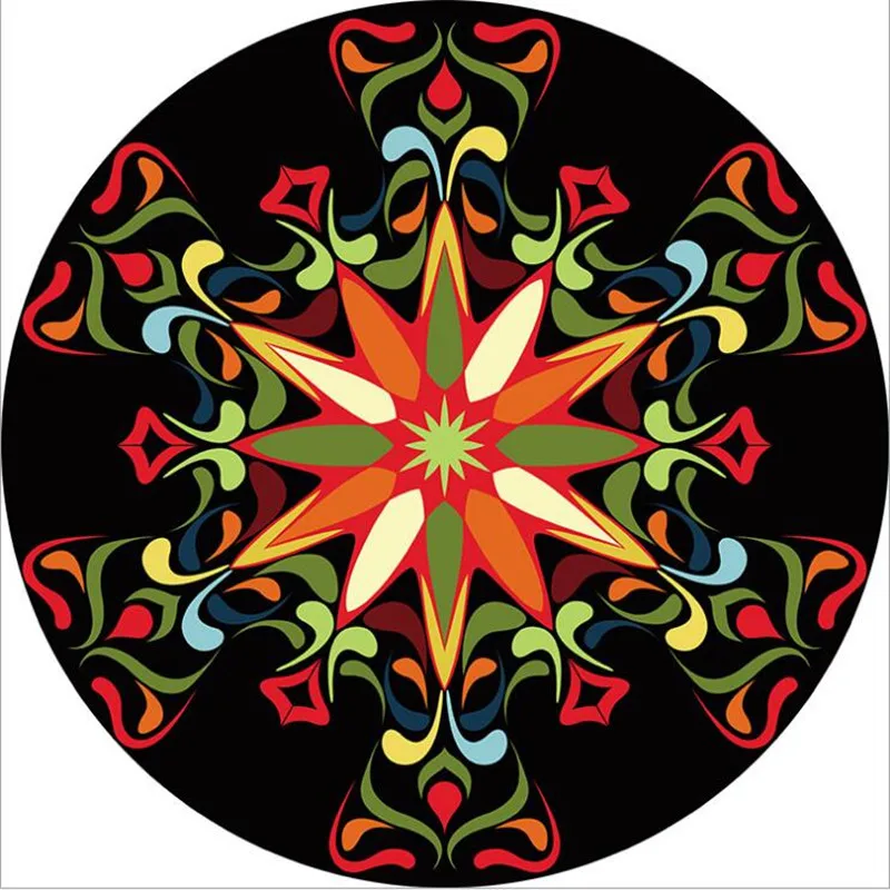 Новый круглой формы ковер Non Slip коврики коврик для занятий йогой оптовая продажа