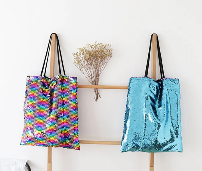 Блестящая блестящая сумка с верхней ручкой женская модная летняя блестками 2021