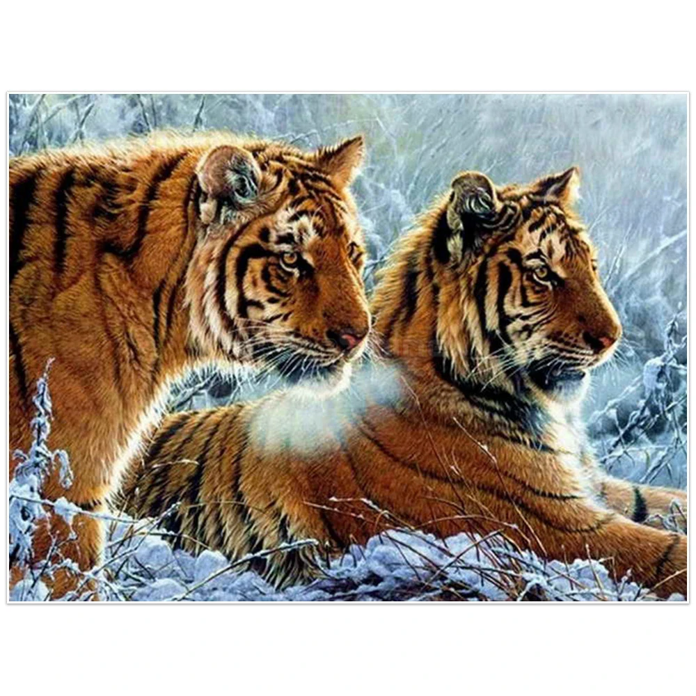 

5D Diamond Painting Full Square/Round New Arrivals Tiger Diamond Embroidery Animals Pictures of Rhinestones Home Decoration