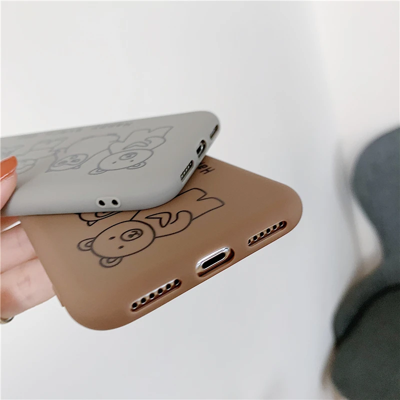 Soft TPU Gel Rubber Silicone Funny Cartoon Phone Case For iphone X XR XS MAX 6 6S 7 8 Plus Cover Cute Animal Cat Pattern Cases |