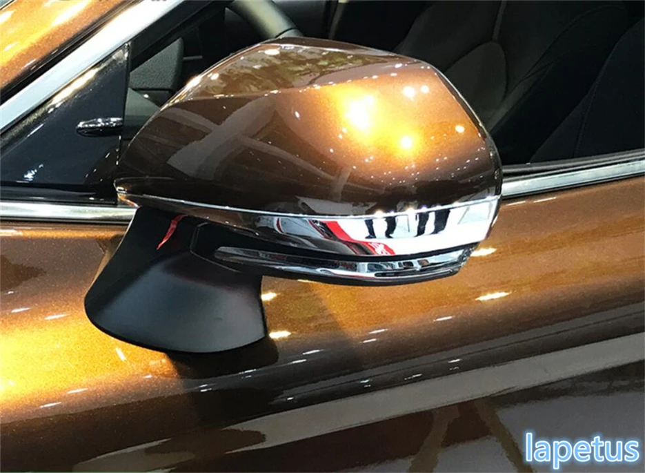 2 шт. хромированные полосы для зеркала заднего вида Toyota Camry 2018 2019 2020 2021